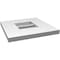 Ekena Millwork Vertical Surface Mount PVC Gable Vent: Functional, w/ 3-1/2"W x 1"P Standard Frame, 12"W x 12"H GVPVE12X1201SF - alternate 2